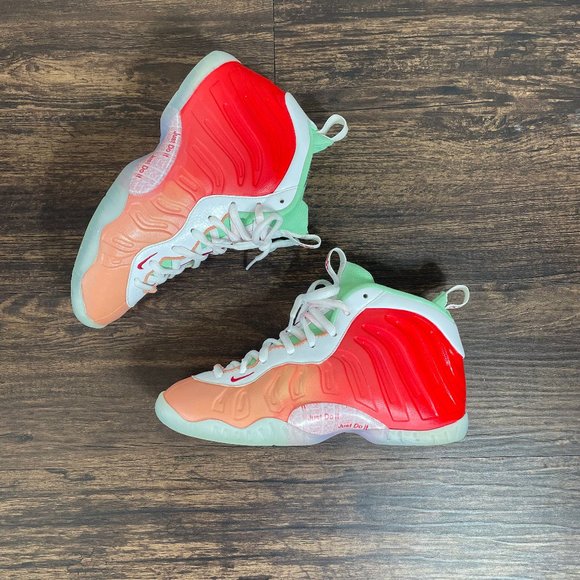 Nike Little Posite One GS "Thank You Plastic Bag" Custom Size 4Y Youth - Picture 1 of 6